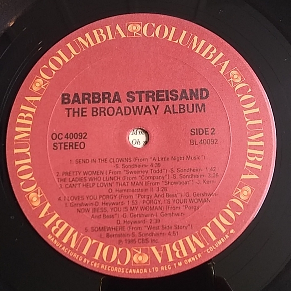 Barbra Streisand - The Broadway Album LP - Picture 8 of 8